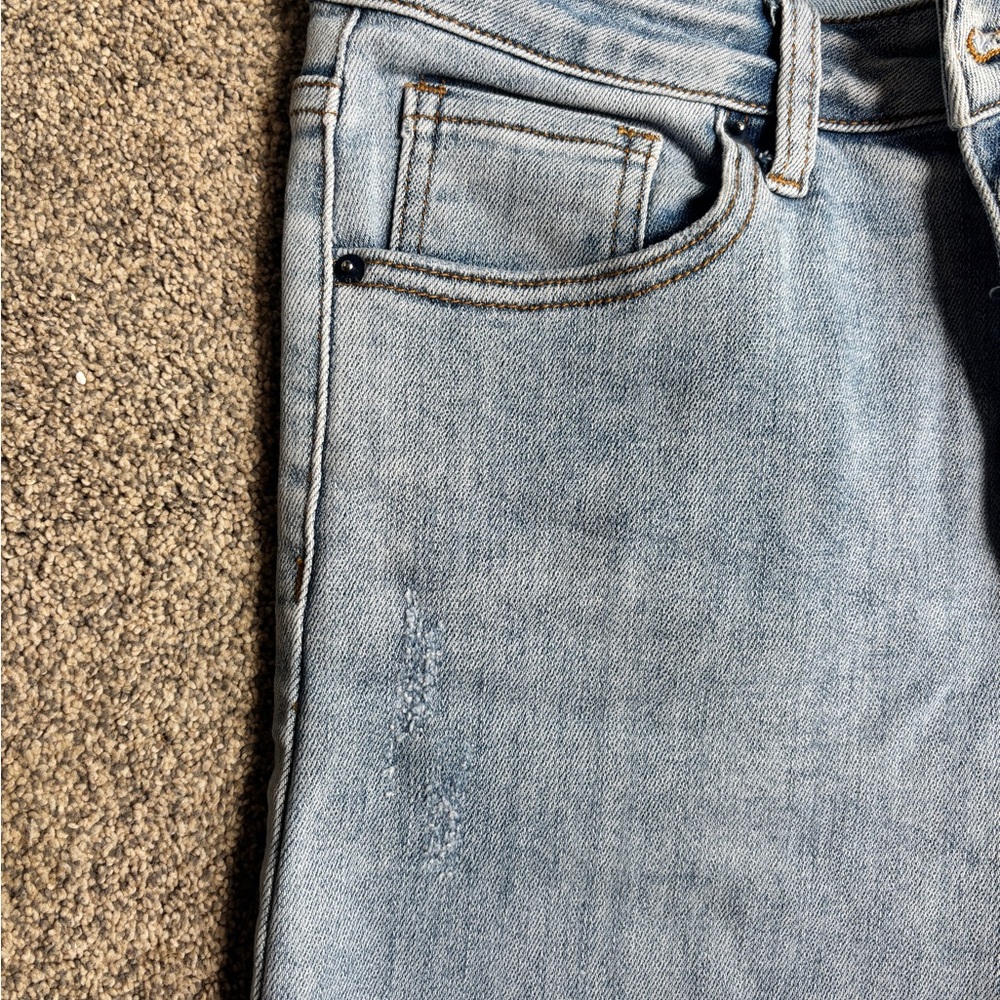Blue Risen Cropped Wide-Leg Jeans - Picture 4 of 5